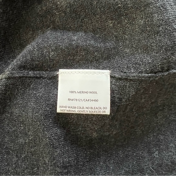 Eileen Fisher Wool Open Front Sequin Cardigan Sz XL - Picture 7 of 7